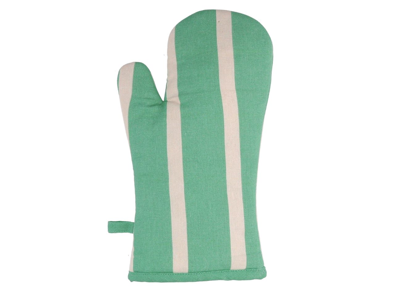 Guanto da cucina pop righe colore verde acqua cm18x32