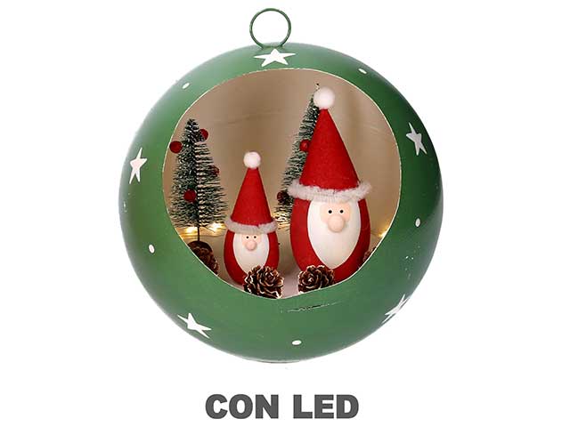 Babbo in sfera con led 6156470000