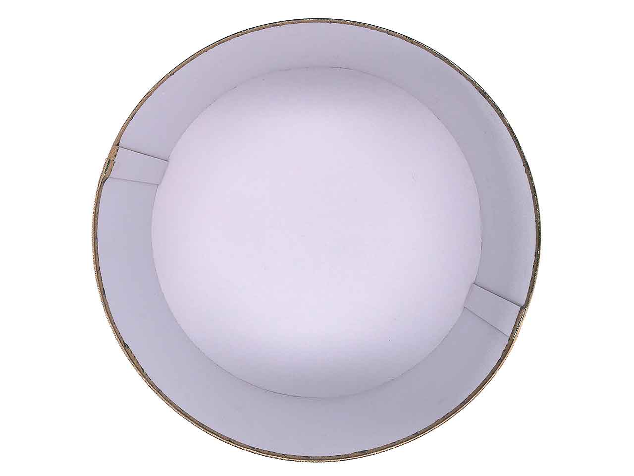Scatola tonda 3 pezzi c/fiori verde 1224390000