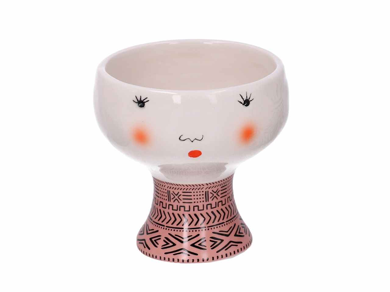 P.vaso cer.viso rosa h10,4cm 5865760000