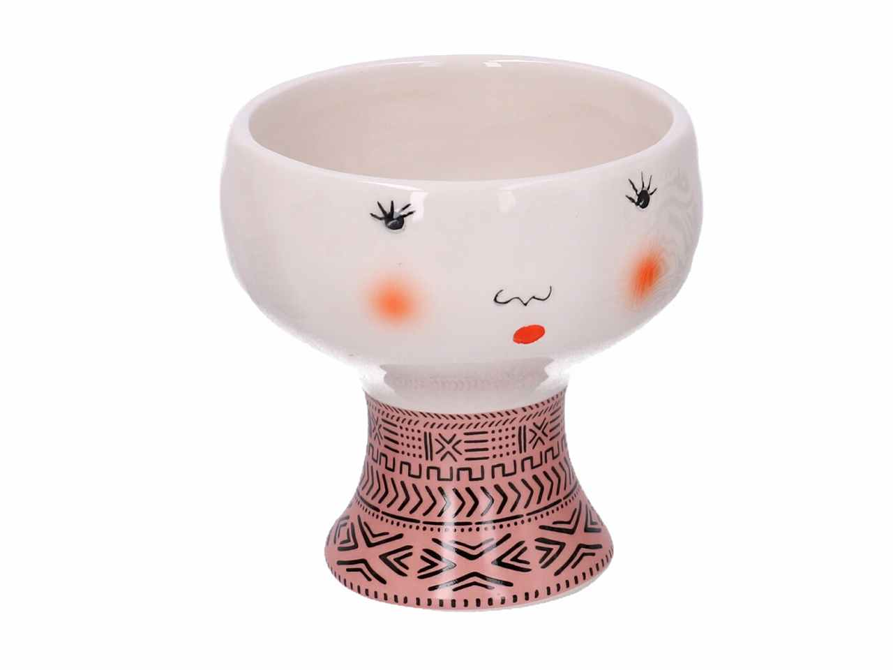 P.vaso cer.viso rosa h10,4cm 5865760000