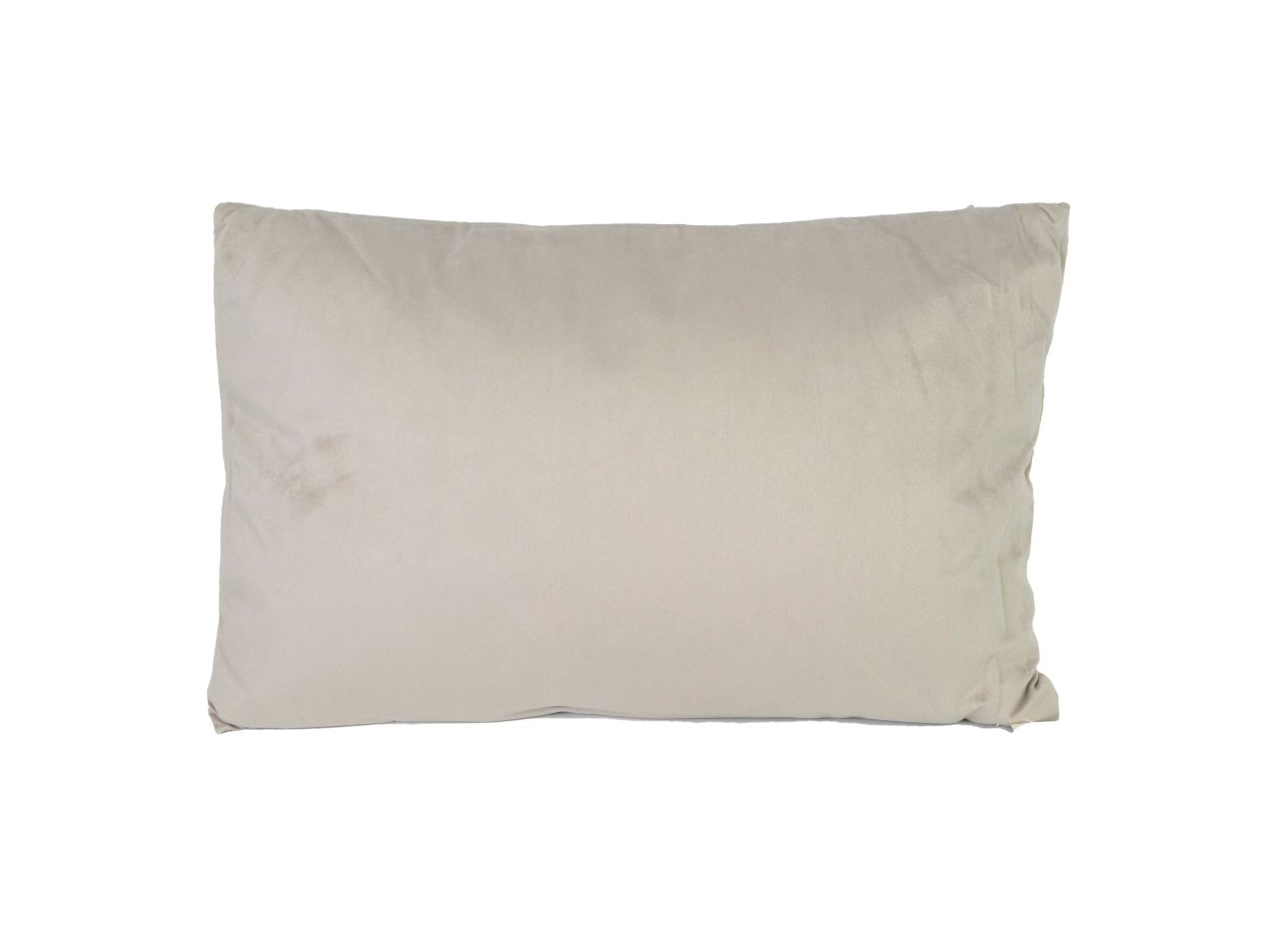 Cuscino in velluto colore grigio chiaro rettangolare cm35x50xh10
