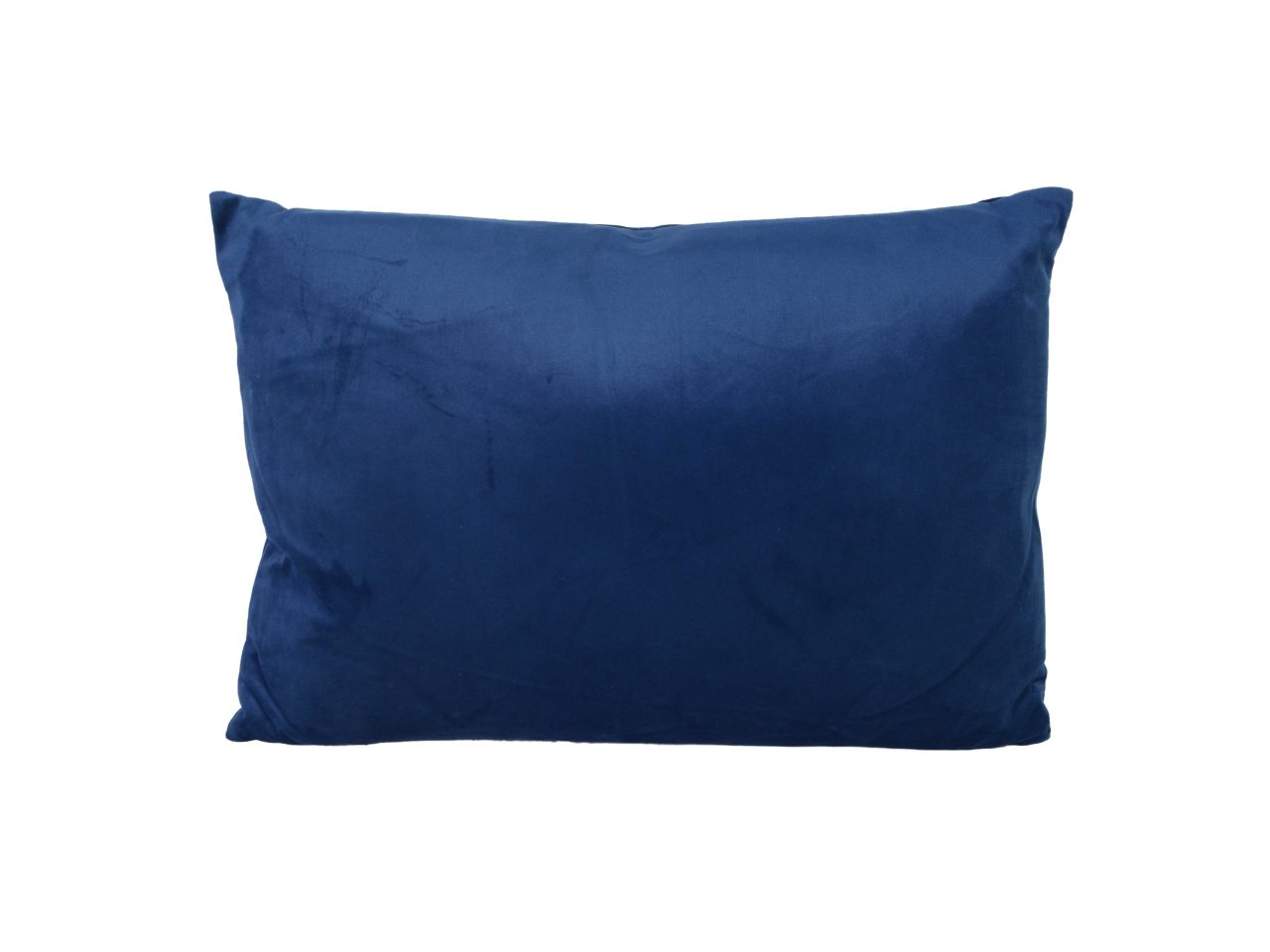 Cuscino in velluto colore blu rettangolare cm35x50xh10