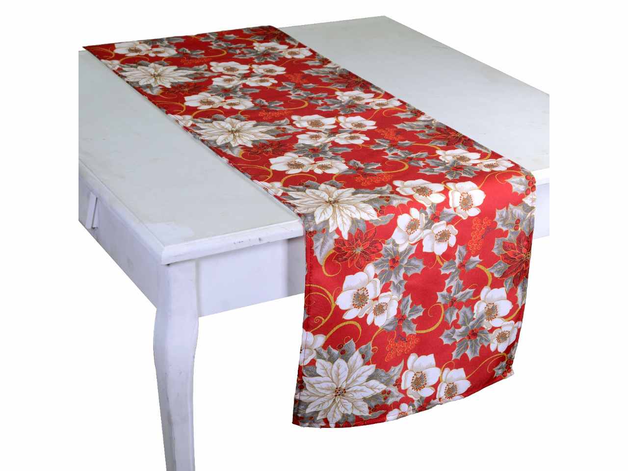Runner poliestere sival rosso cm40x140