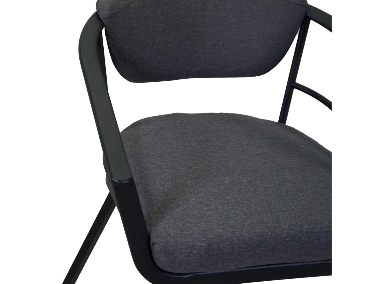 Poltrona alluminio riverside antracite 62x61h49/64/79cm
