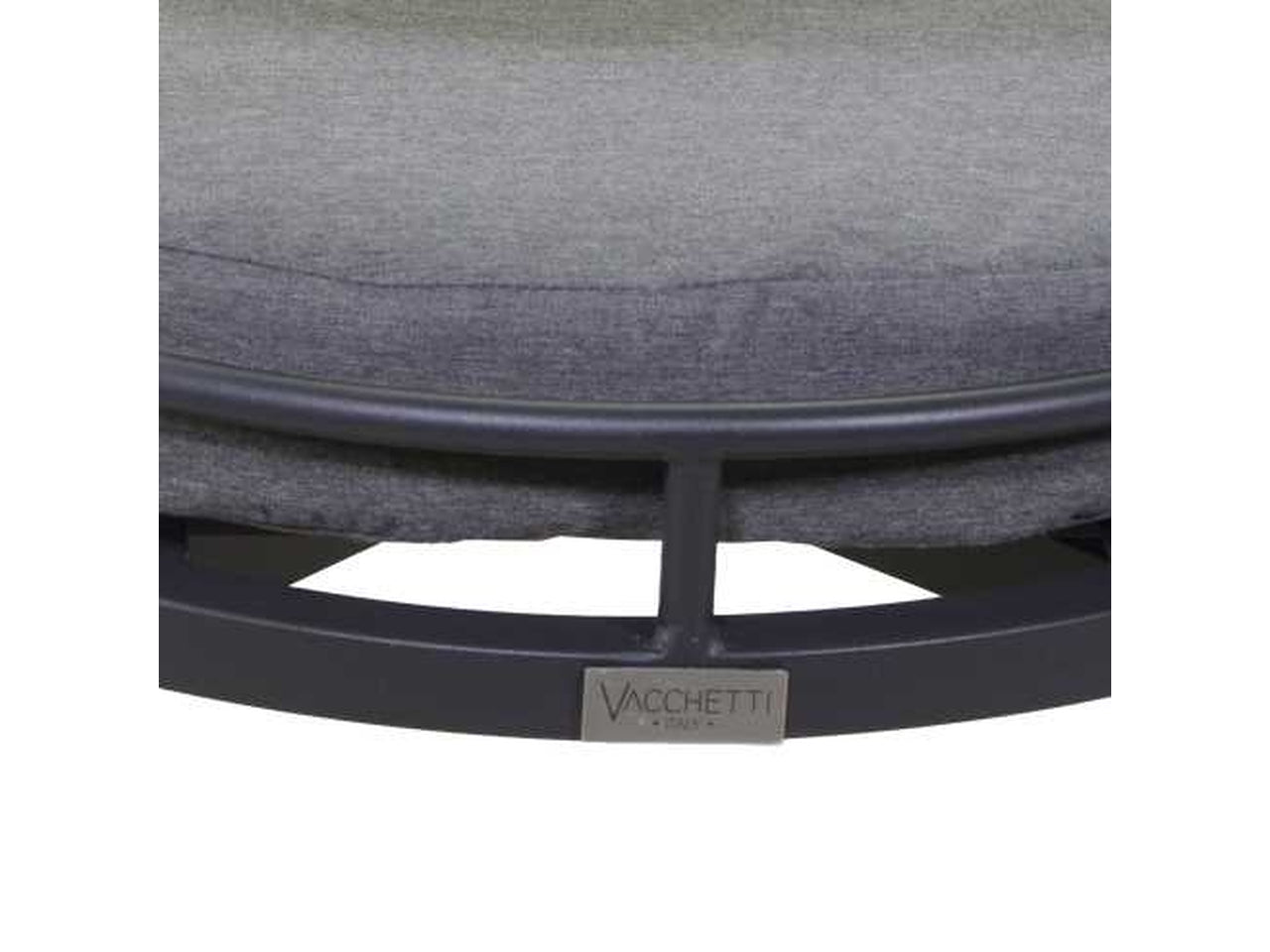 Poltrona alluminio riverside antracite 62x61h49/64/79cm