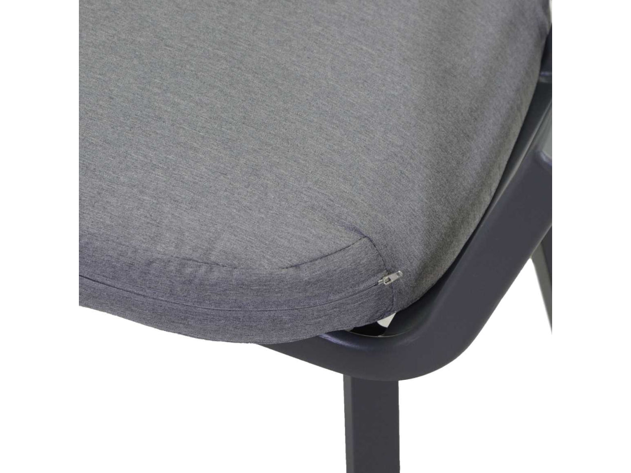 Poltrona alluminio riverside antracite 62x61h49/64/79cm
