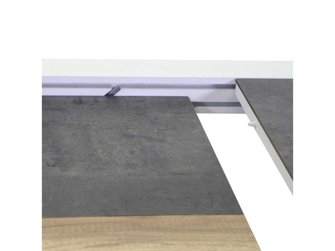 Tavolo alluminio allungabile riverside bianco hpl 200/300,5x104xh.76cm