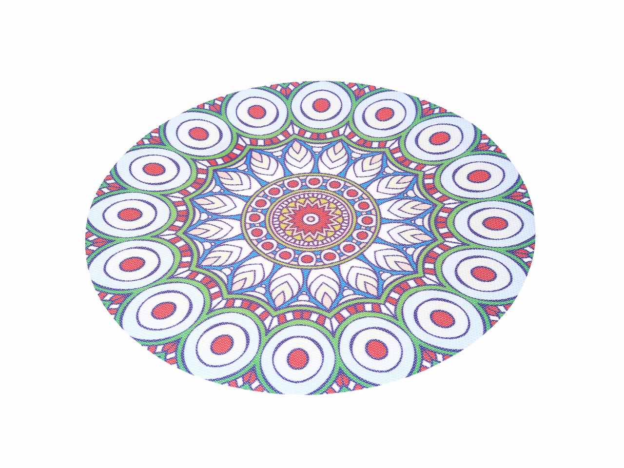 Tovaglietta in plastica rotonda con 4 fantasie assortite d.38cm