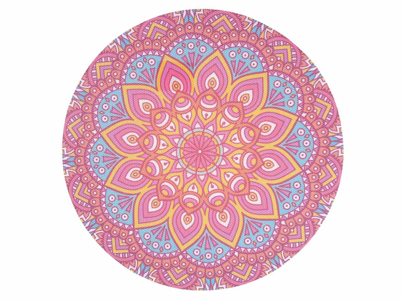 Tovaglietta in plastica rotonda con 4 fantasie assortite d.38cm