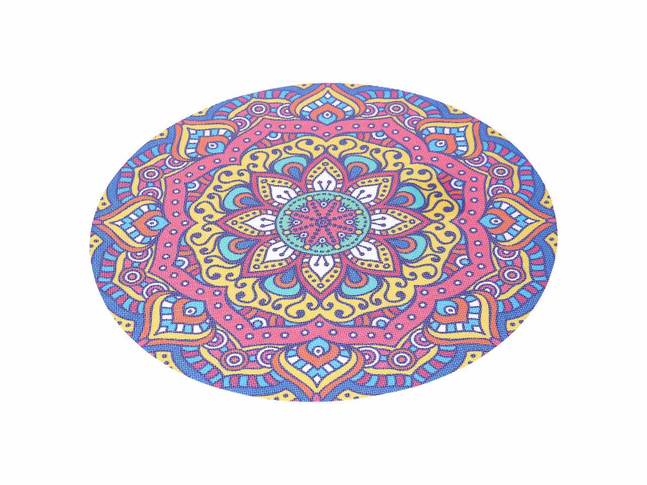 Tovaglietta in plastica rotonda con 4 fantasie assortite d.38cm