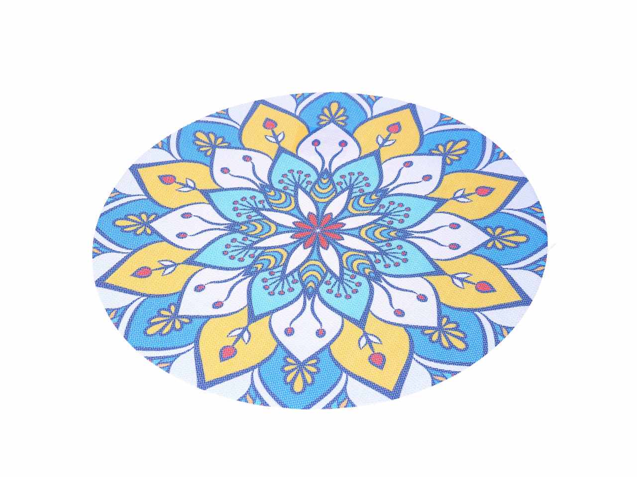Tovaglietta in plastica rotonda con 4 fantasie assortite d.38cm