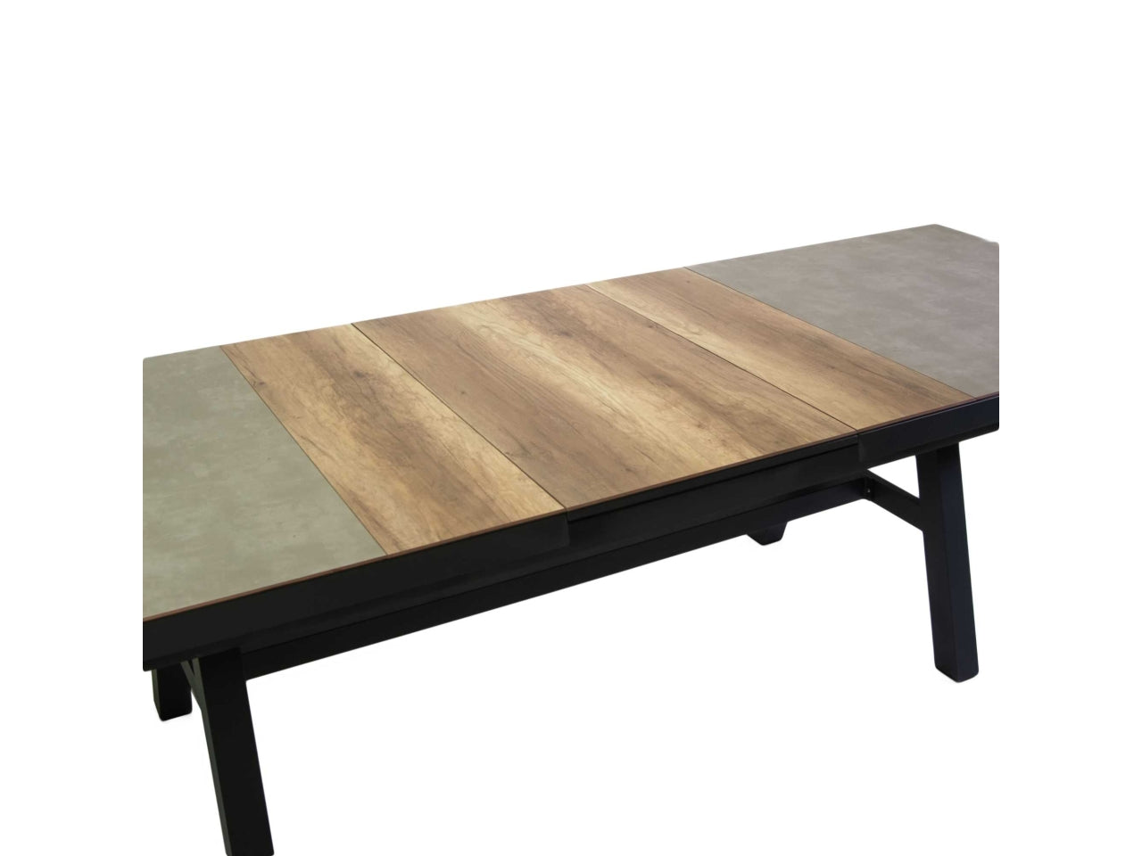 Tavolo in alluminio riverside allungabile colore antracite 243/303x102xh.77cm