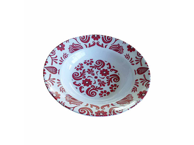 Piatto fondo melam.23cmrosso me-1645-0852