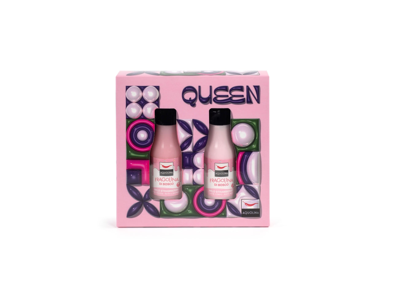 Queen - fragolina di bosco  bagno doccia 125 ml + latte corpo 125 ml