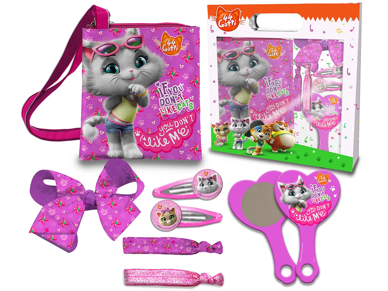 Gift kids traccolla con accessori per capelli  e specchio