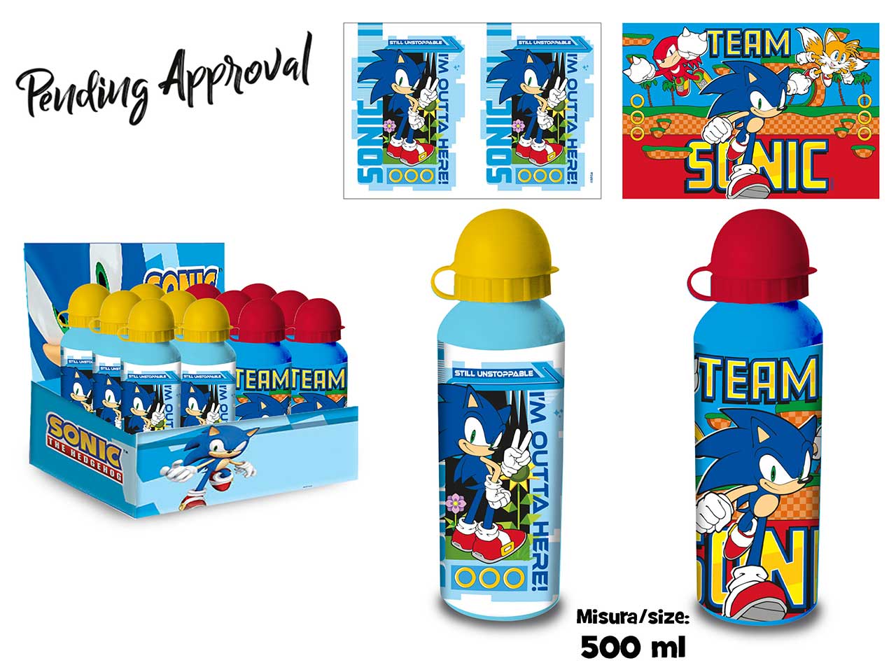 Borraccia Sonic in alluminio 500ml azzurro - Coriex