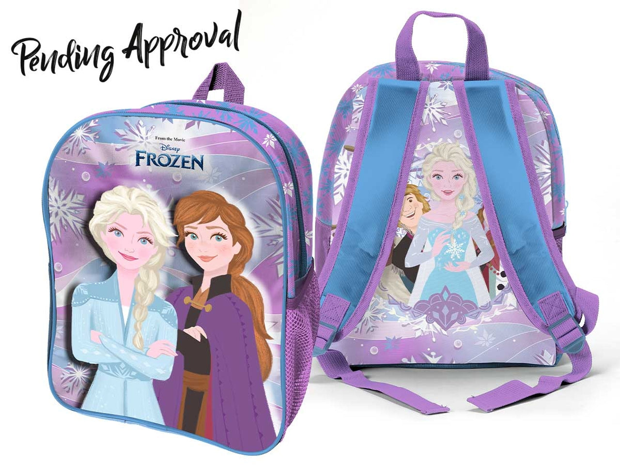 Zaino asilo 3d Frozen per bimba in tessuto multicolor, 32x 27x10 cm - Coriex