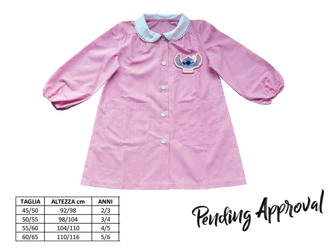 Grembiule asilo girl stitch
