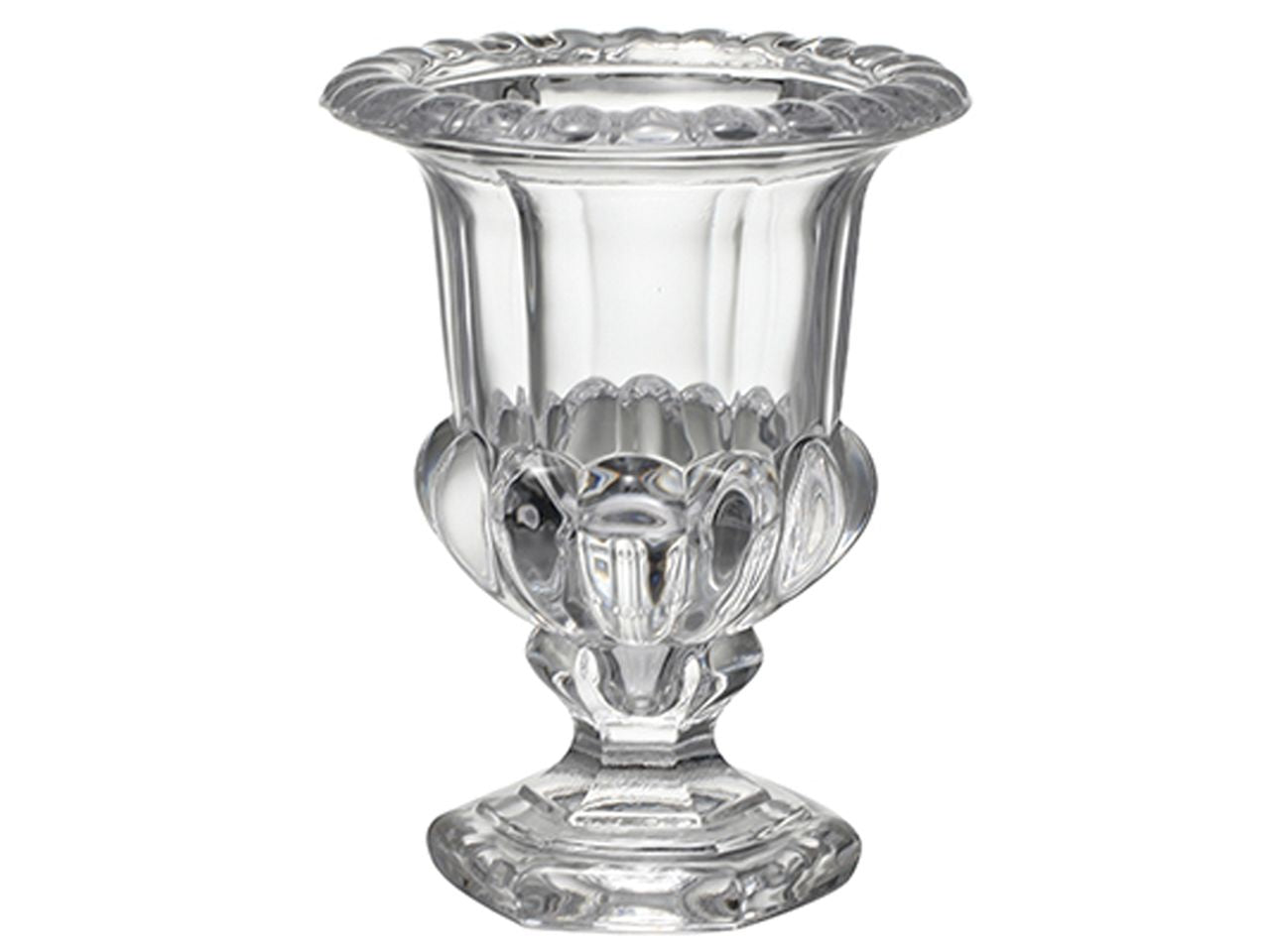 Vaso decorativo trasparente misura d.11x14cm in vetro