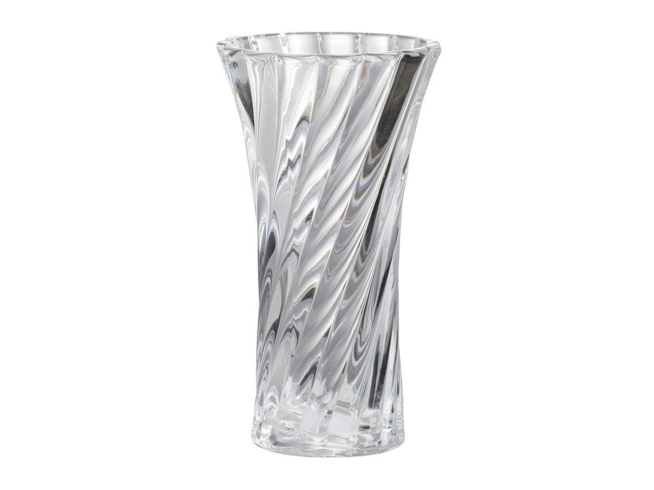 Vaso decorativo trasparente misura d.11x20cm in vetro