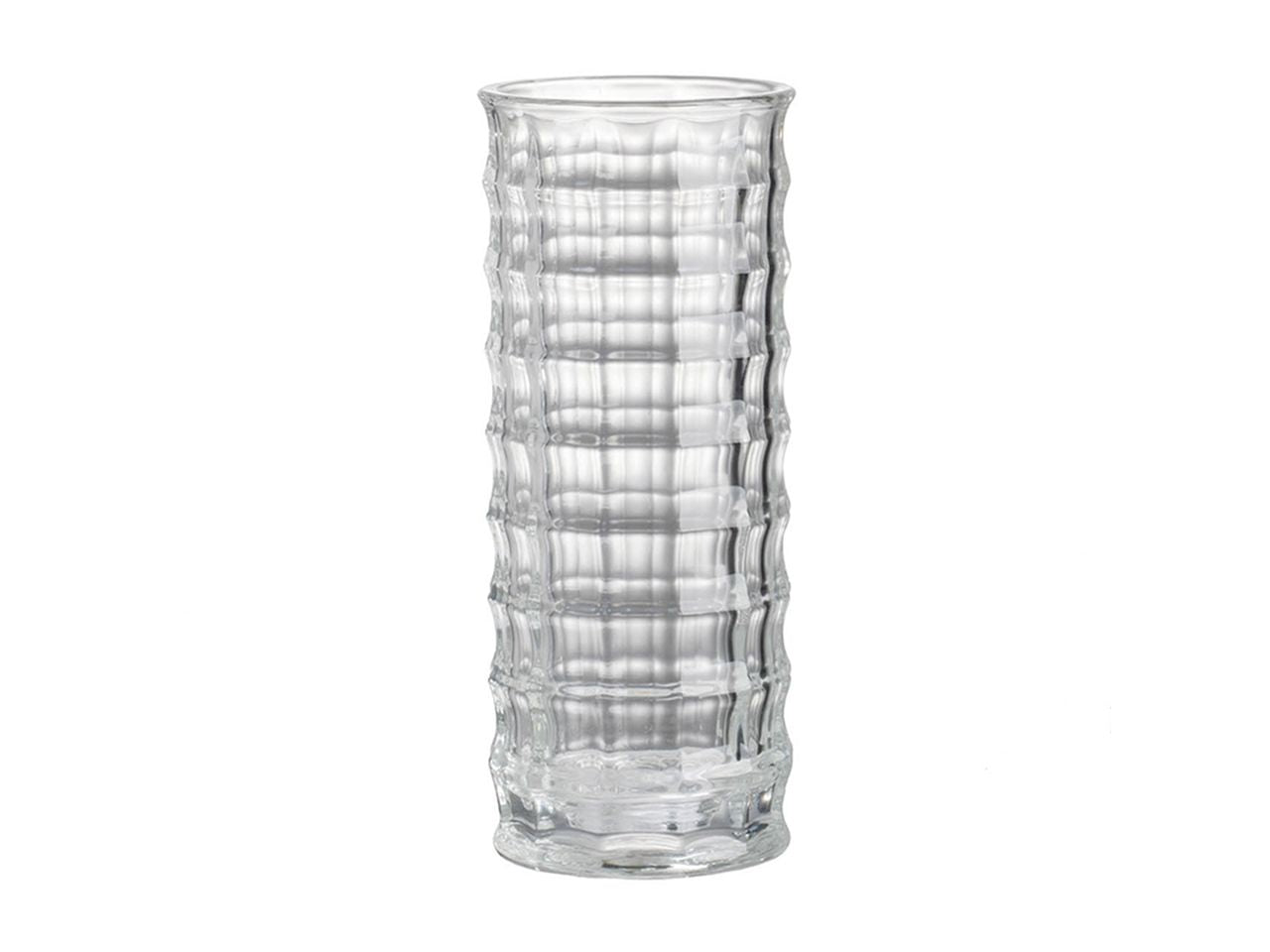 Vaso decorativo trasparente misura d.10x25cm in vetro