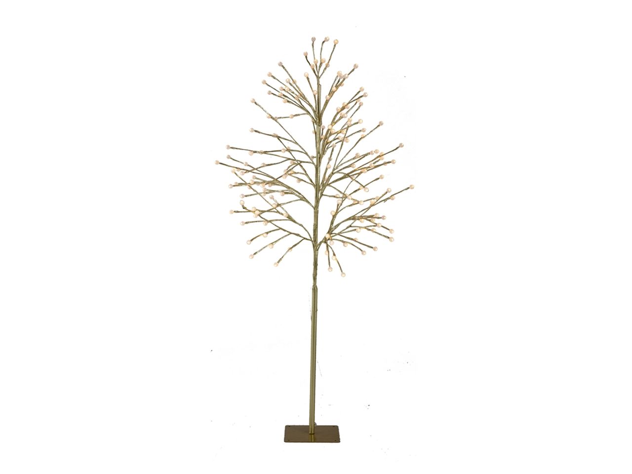 Albero con stecchi colore oro con led misura h.150cm in pvc