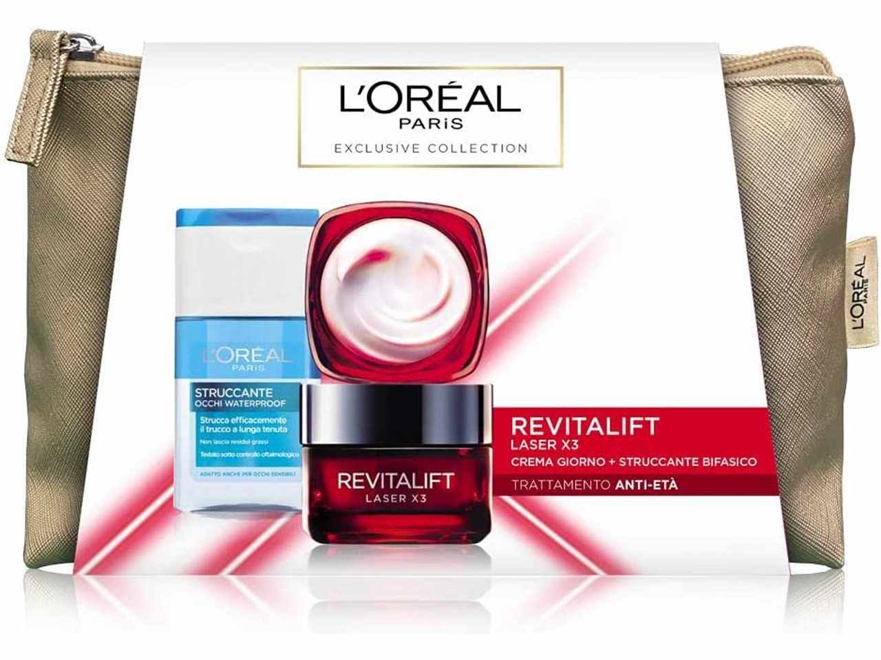 L'oreal paris pochette natalizia laser rughe