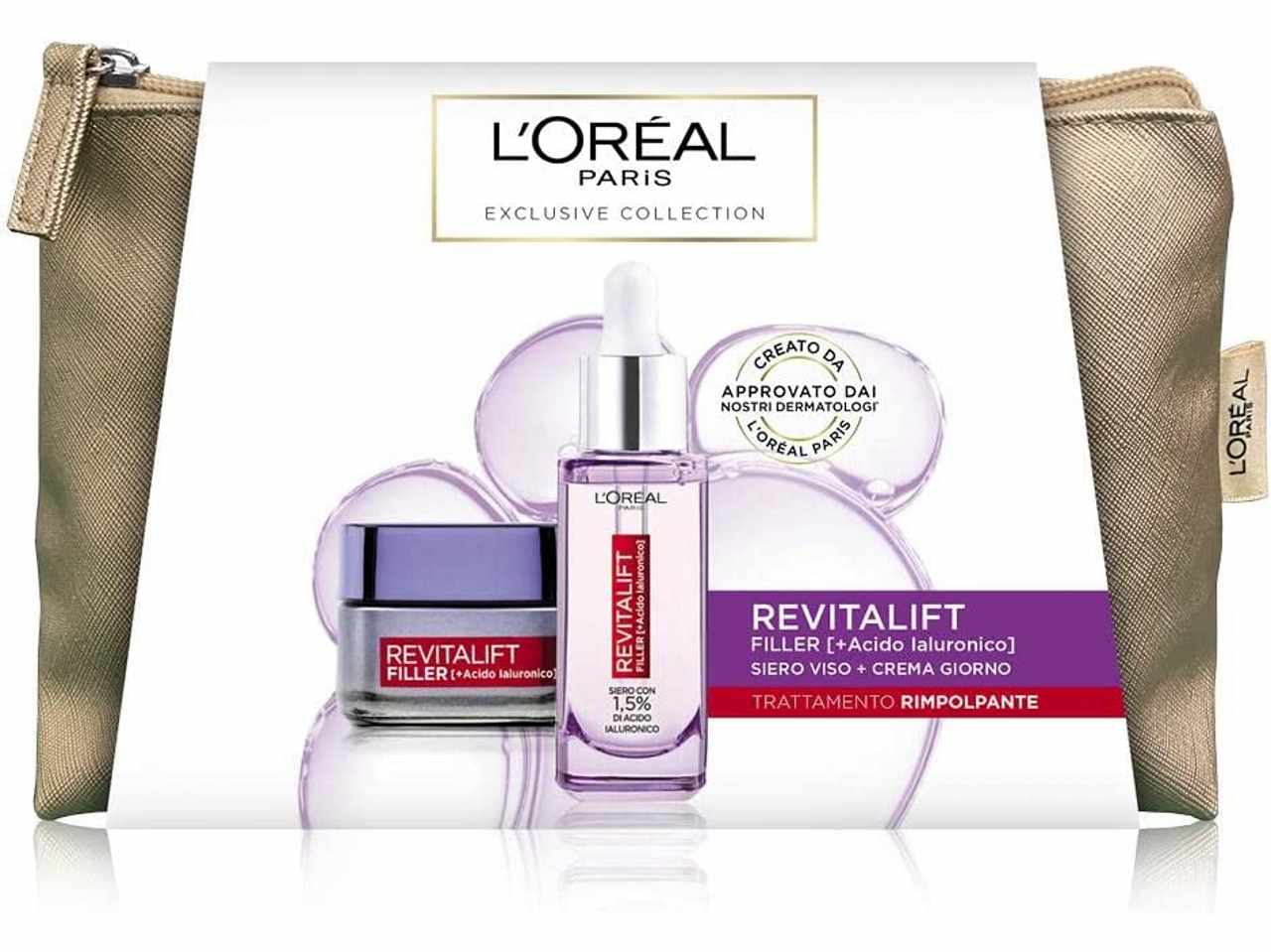 L'oreal paris pochette natalizia filler viso