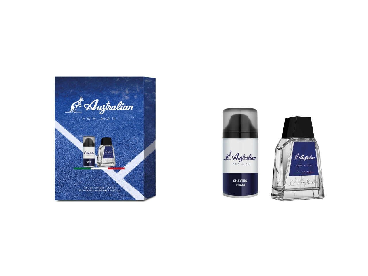 Australian blu  after shave nudo + schiuma da barba