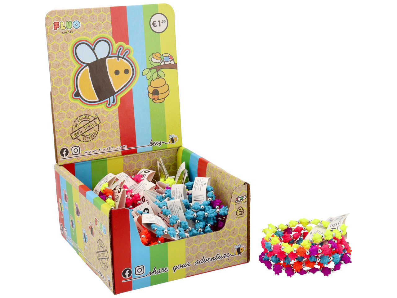 Bracciale ape fluo beez fluo