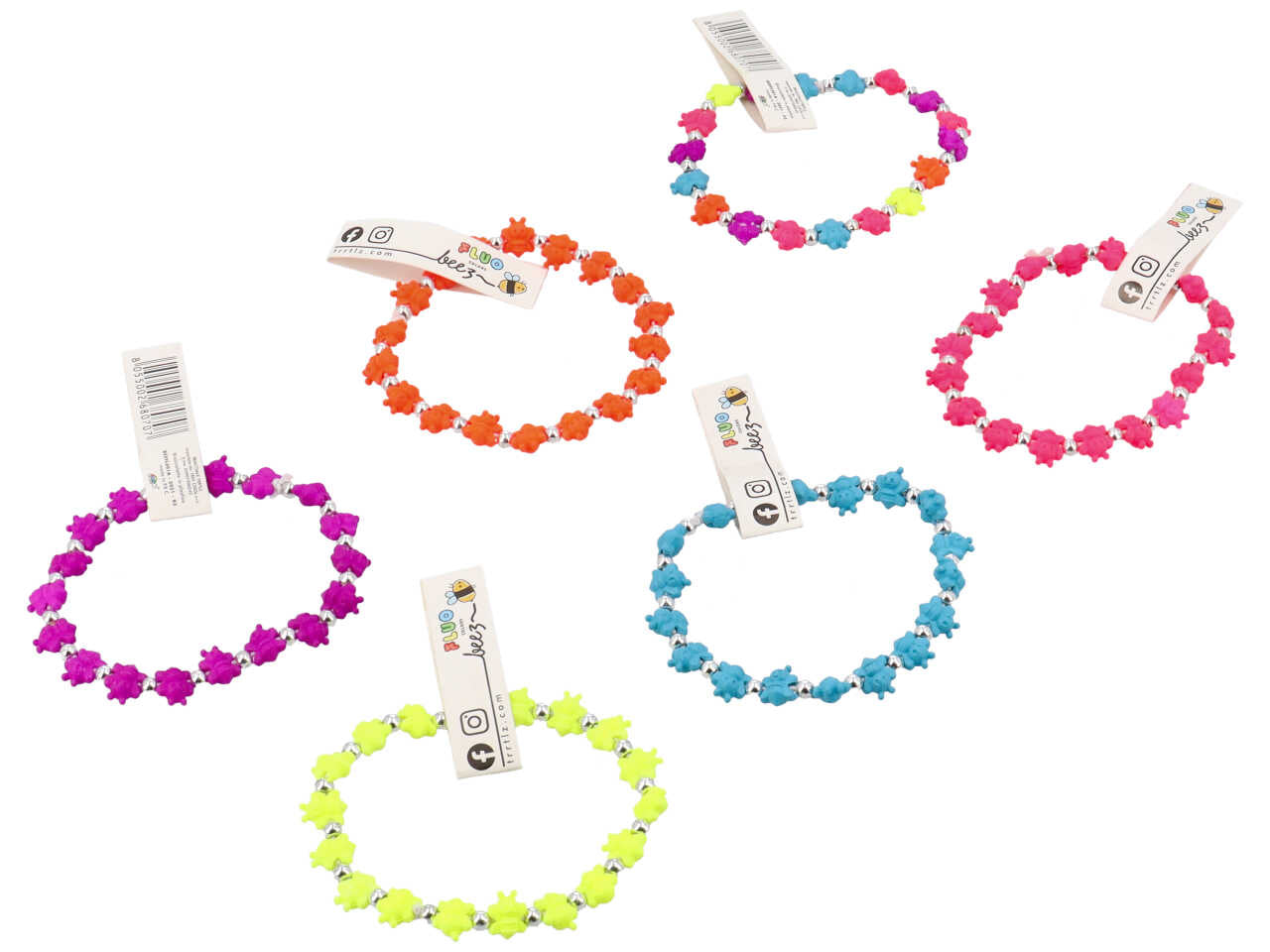 Bracciale ape fluo beez fluo