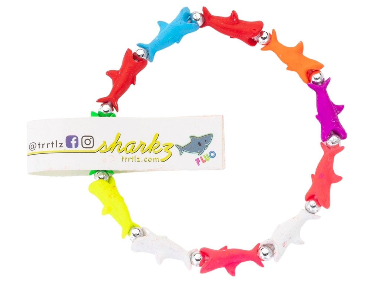 Bracciale squalo sharkz fluo