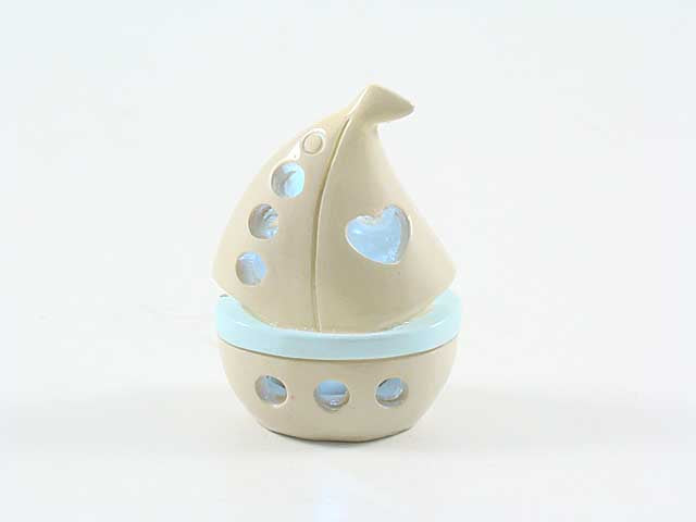 Barchetta c/led bimbo 10cm rb435/b