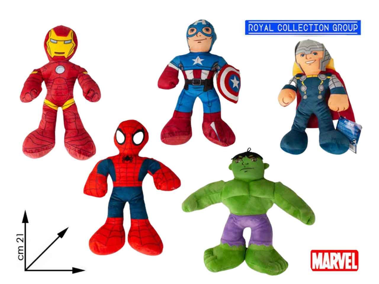 Super eroi peluche 21cm
