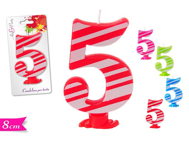 Candelina numerale "5" 565265