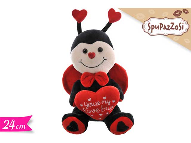 Coccinella c/cuore 24cm 548085
