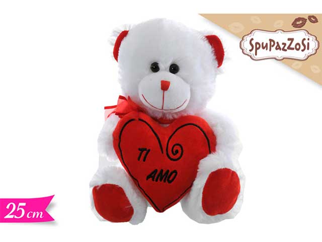 Orso con cuore 25 cm 548095