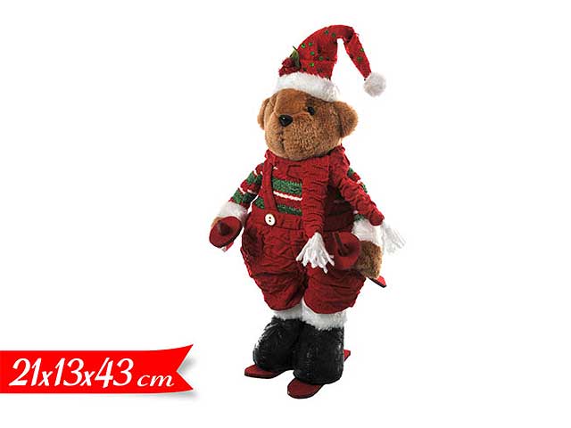 Orso natalizio 45 cm 2 ass 603519