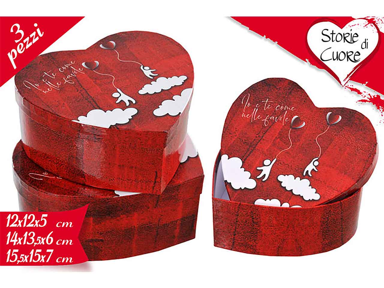 Scatola cuore 3 pezzi 452182