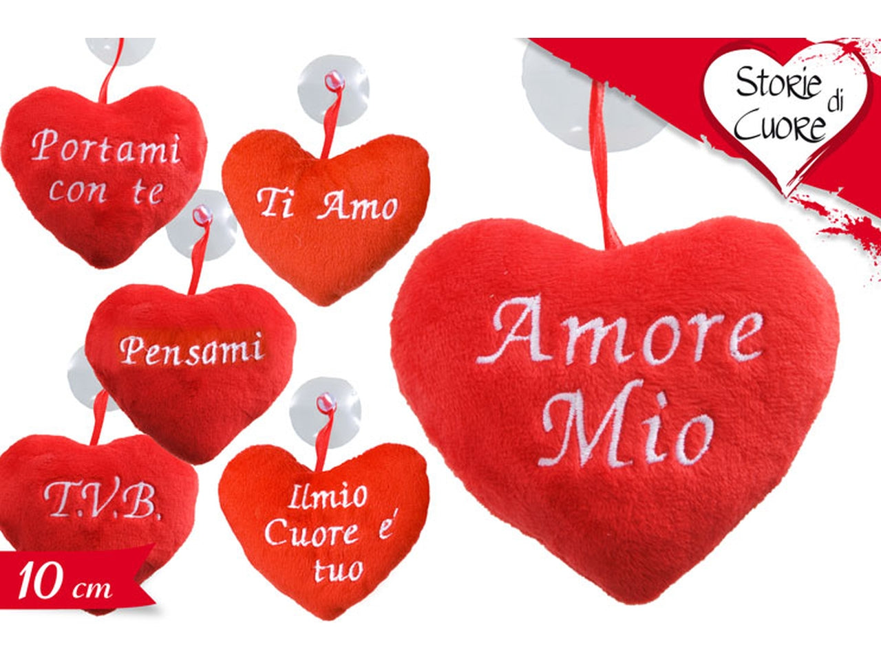 Cuore con ventosa assortito