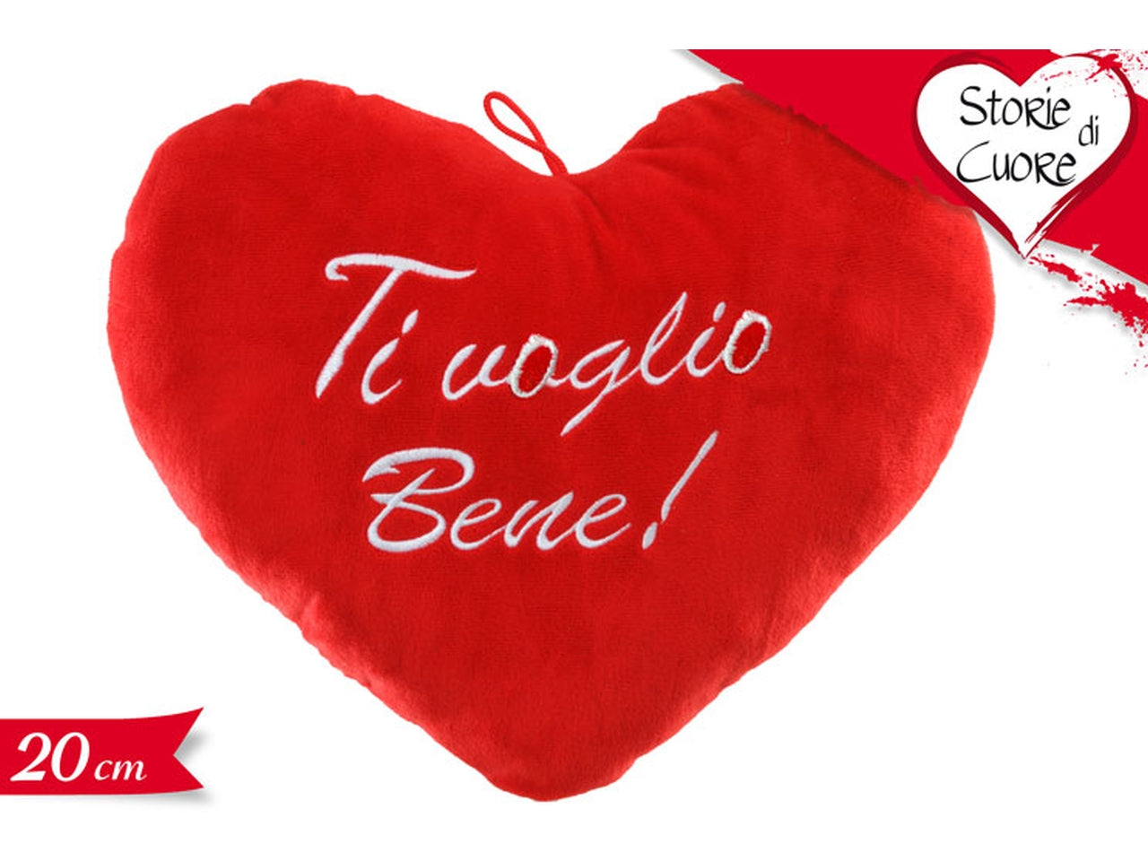 Cuscino cuore 20cm ti voglio bene