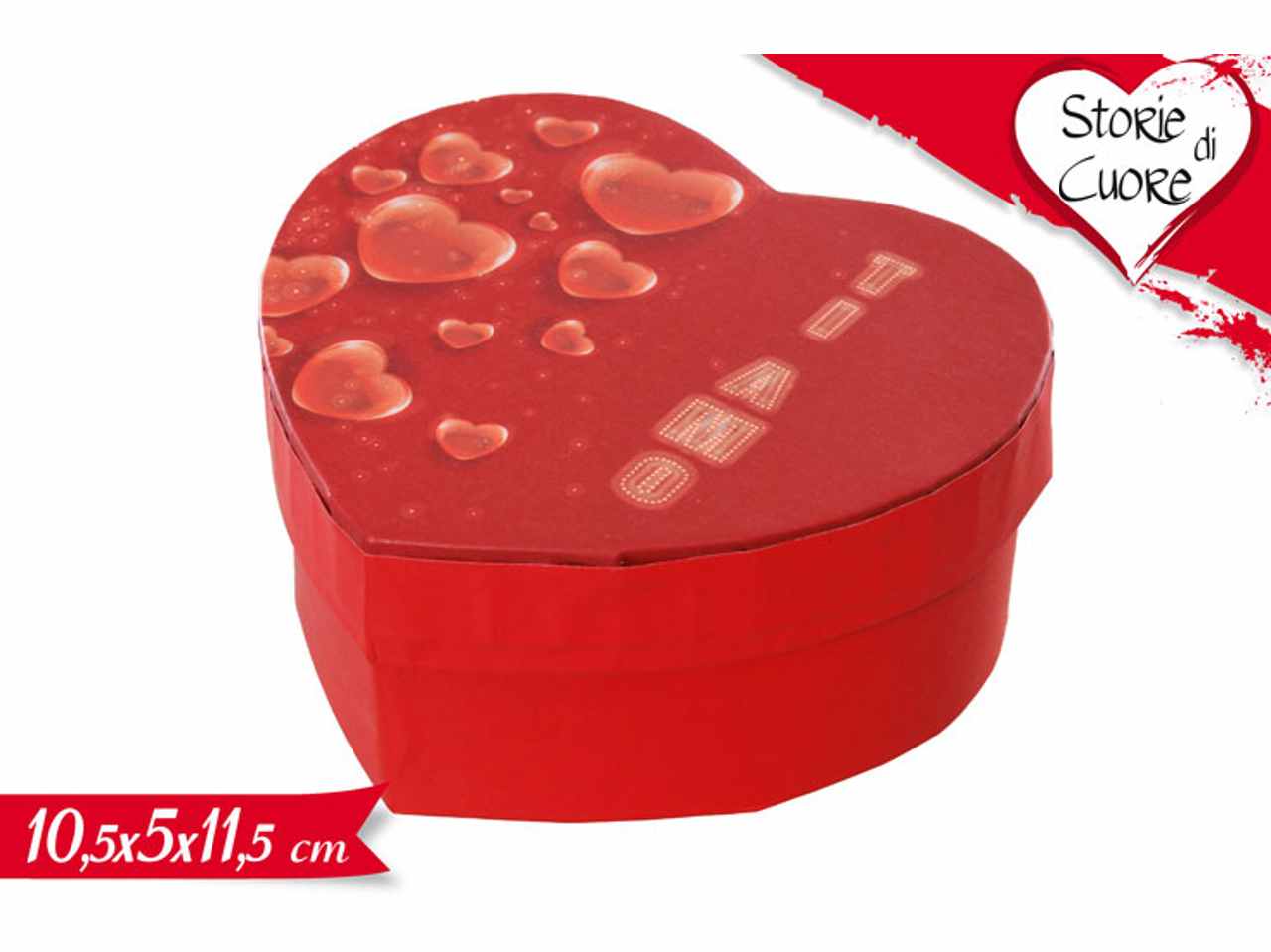 Scatola cuore 10,5x5x11,5cm
