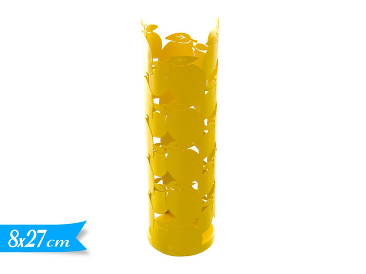 Linea limoni porta bicchieri in metallo 8x27cm