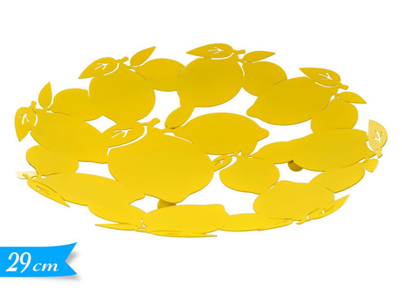 Linea limoni piatto decorativo in metallo 29cm