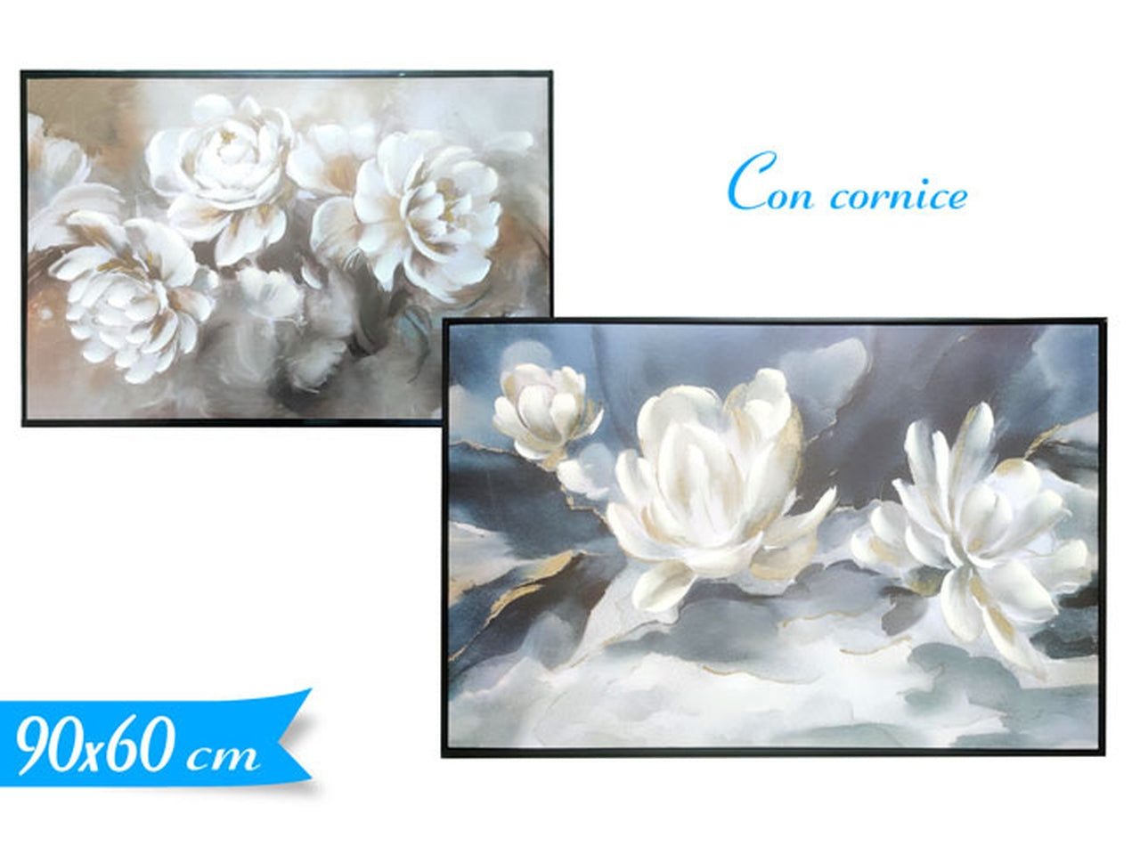 Quadro 90x60x3,5cm con cornice