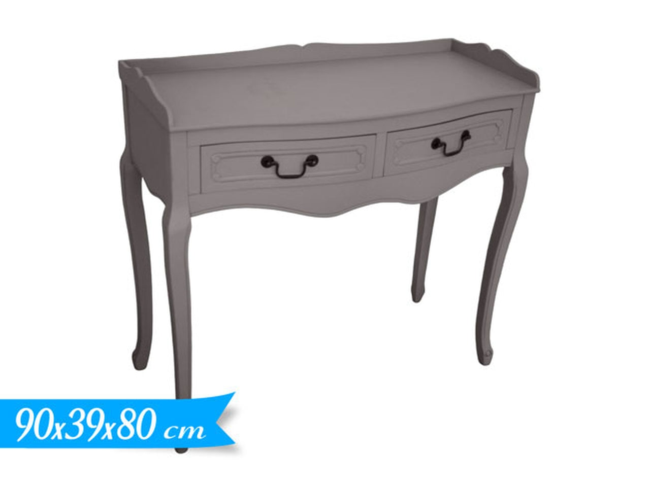 Consolle con 2 cassetti 90x39x80cm