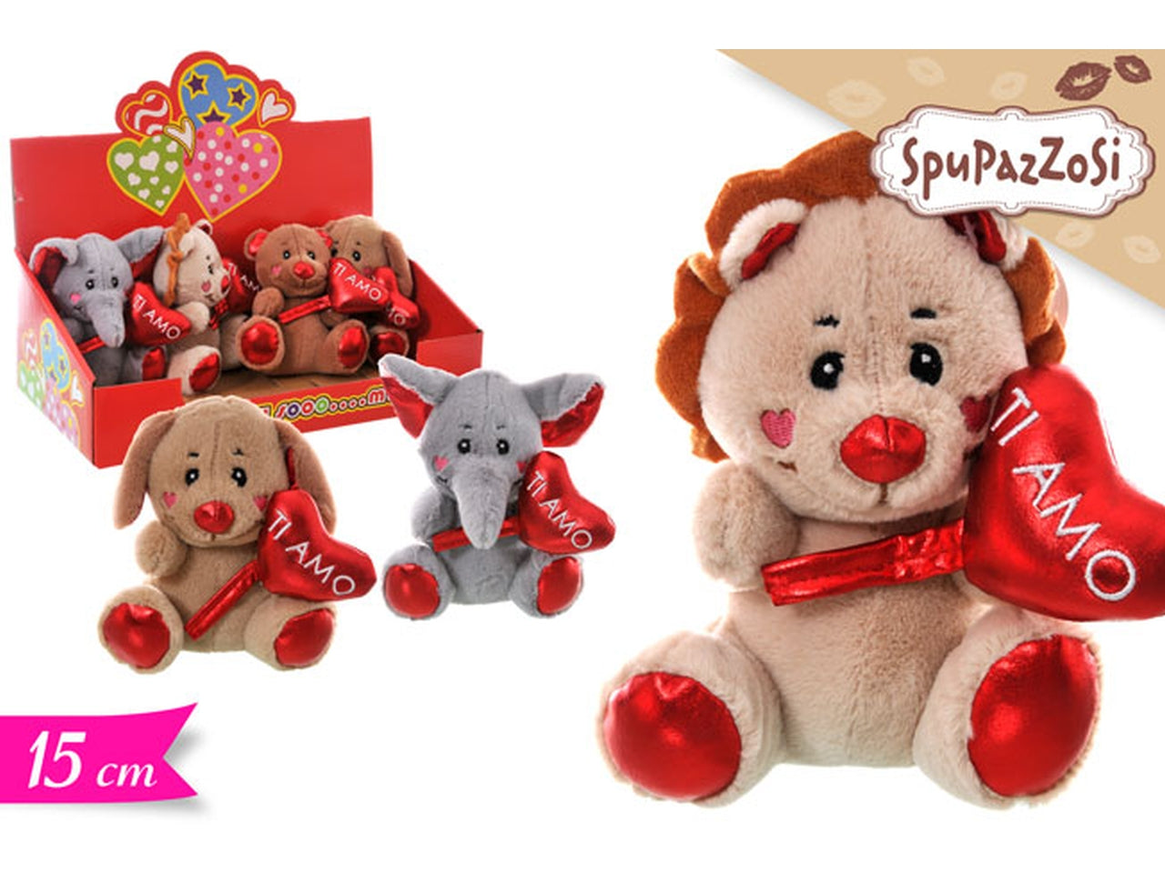 Animali con cuore assortiti
