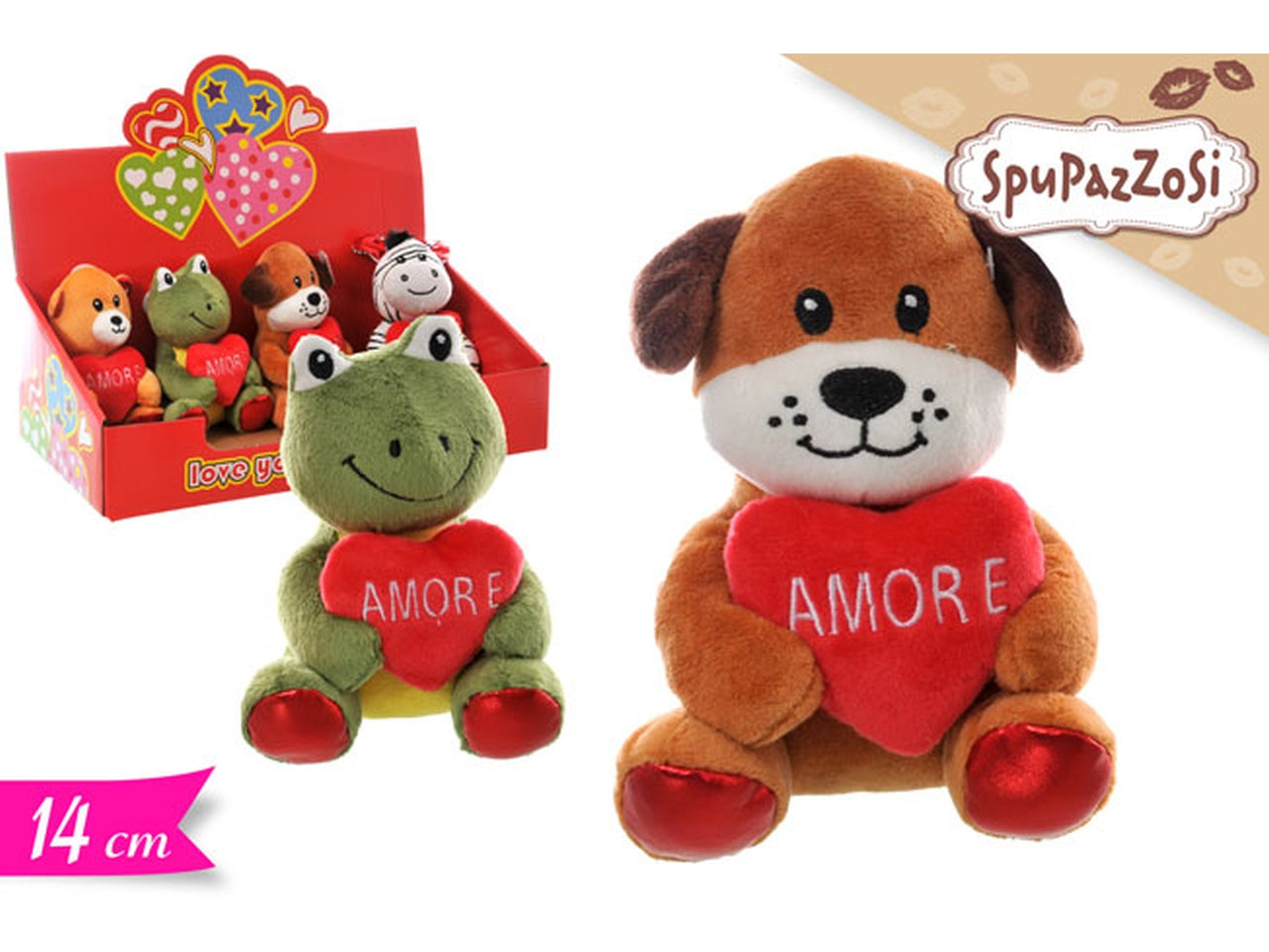 Animali con cuore assortiti