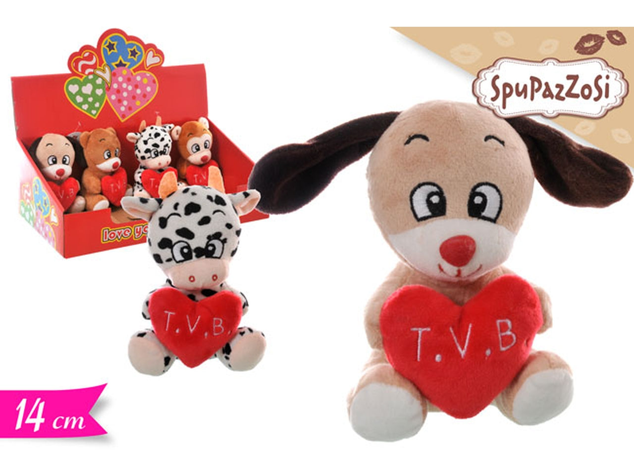 Animali con cuore assortiti